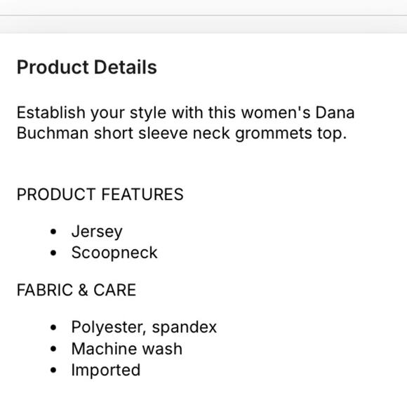 Dana Buchman leopard Shell Neck
Grommets Top - Picture 5 of 11